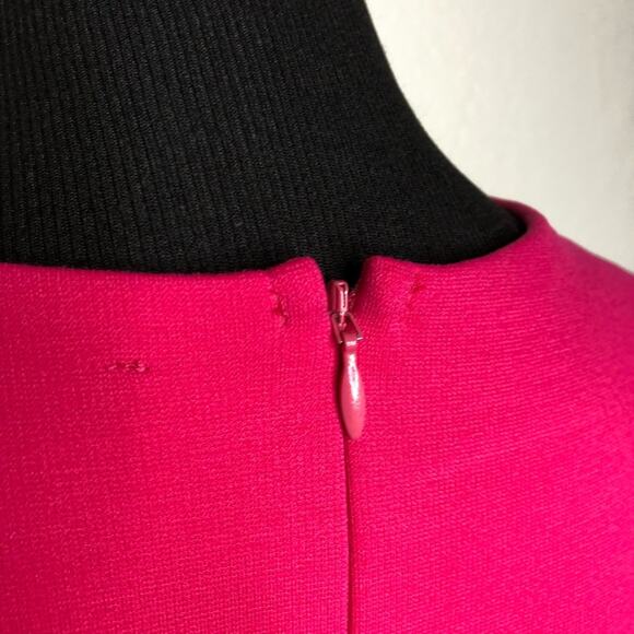 Boston Proper bright pink cutout neckline sheath dress size Small - Picture 13 of 14